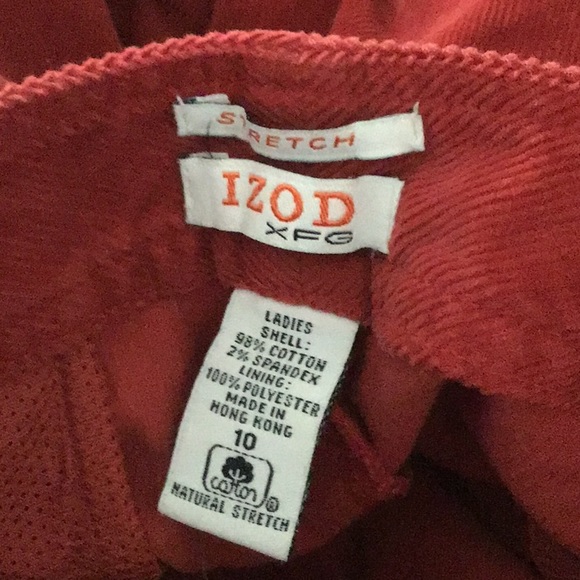 Izod Stretch Corduroy Pants Sz 10 - Picture 6 of 6